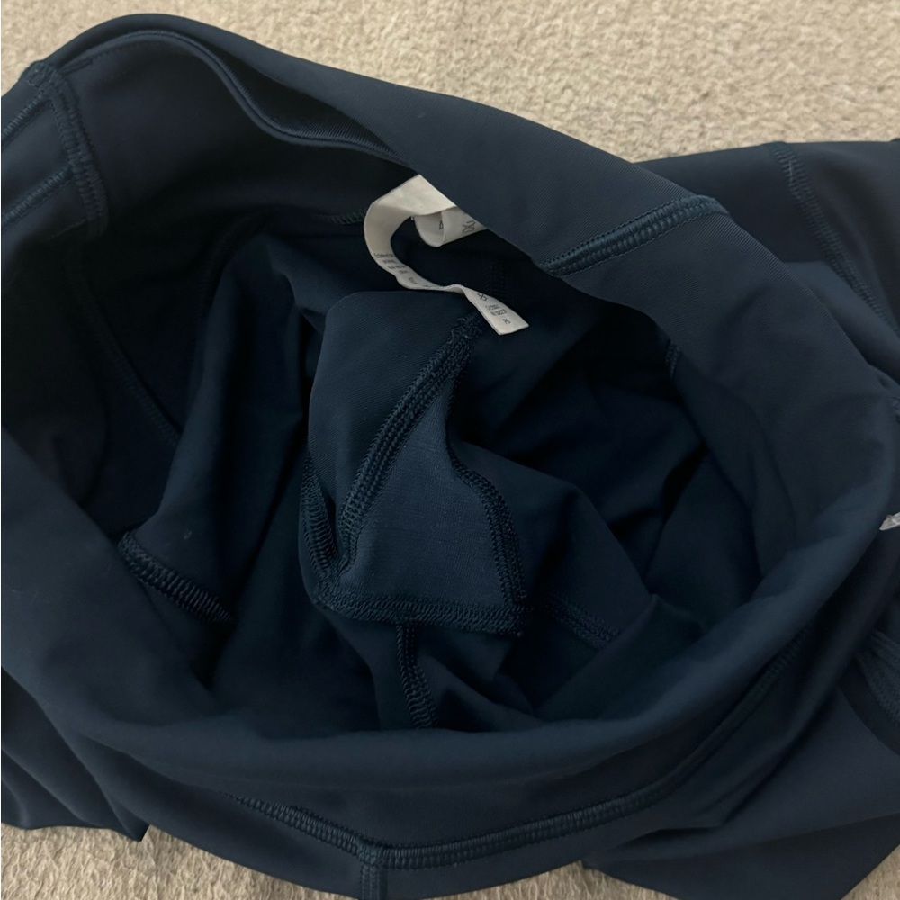Lululemon Keep Score Mesh Crop 17" Blue High Rise Full On Luxtreme Size 4 - Picture 7 of 12